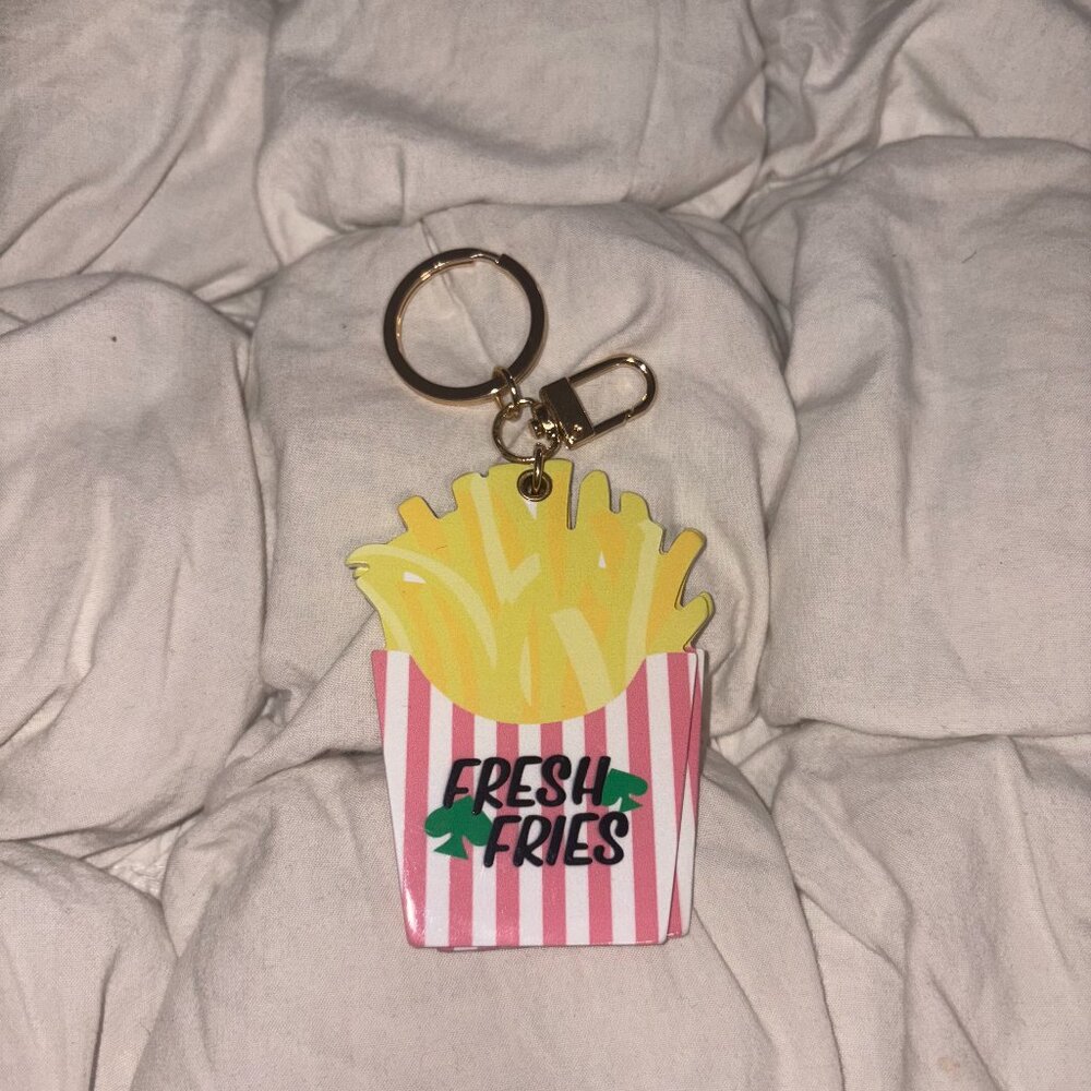 Kate Spade x Target "One In A Million" French Fries Mirror Bag Charm